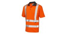 Rockham ISO 20471 Cl 2 Coolviz Polo Shirt HV Orange(P02-O-LEO-3XL) 